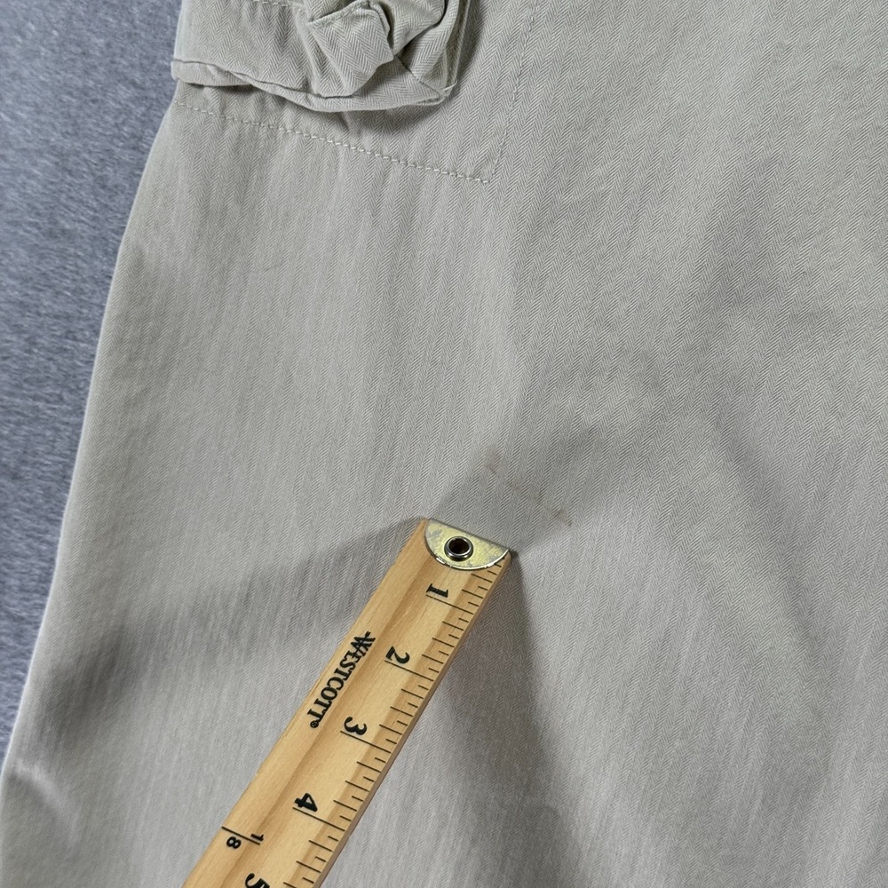 Vintage Gap Cargo Pants Men 36x30 Beige Straight Wide Leg Heavyweight Trendy 90s - Picture 5 of 15